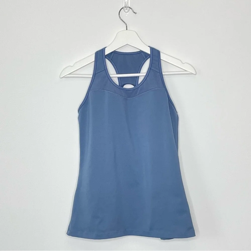 ATHLETA | Spiral Support Tank | Blue-gray | S - Picture 3 of 5